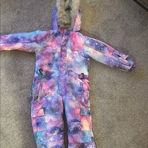 Galaxy Print Kids Snowsuit